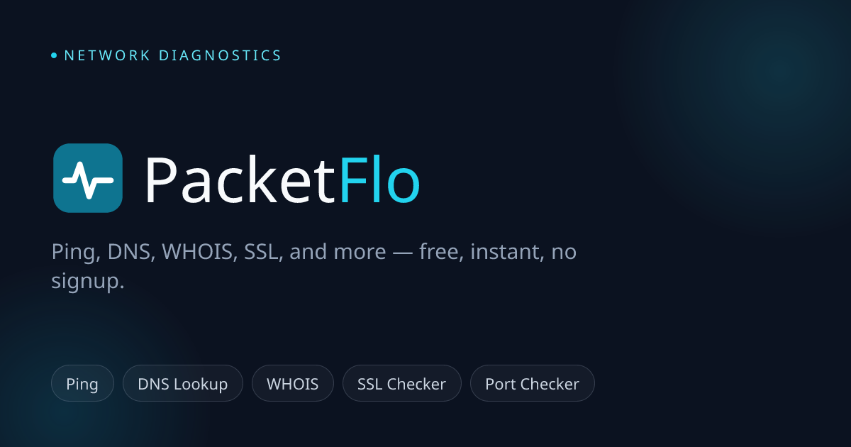 Free Online Ping Test — Check Latency & Packet Loss — PacketFlo